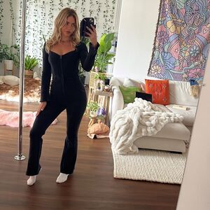 Free-people Women's Black Jumpsuit